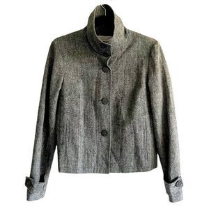 EMANUEL UNGARO Paris Cropped Wool Blazer Jacket 6